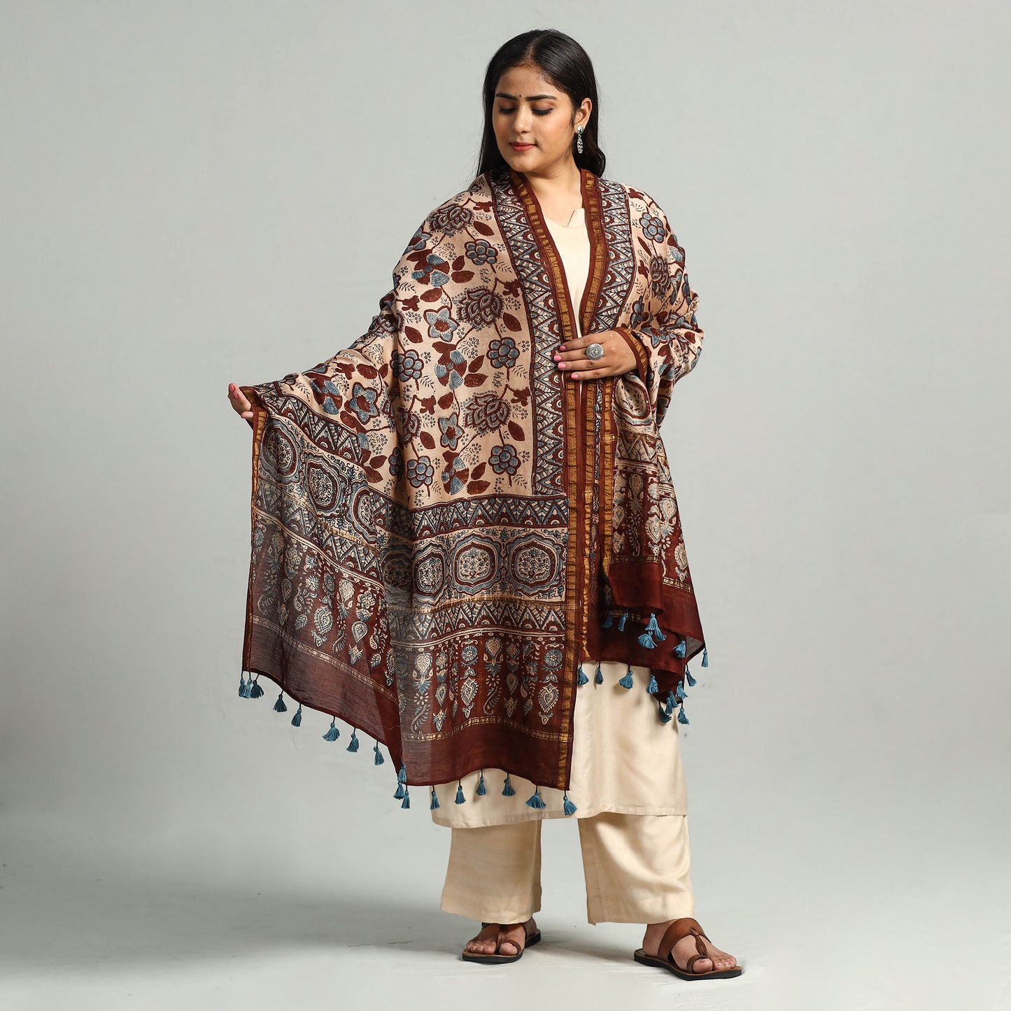 Ajrakh Dupatta