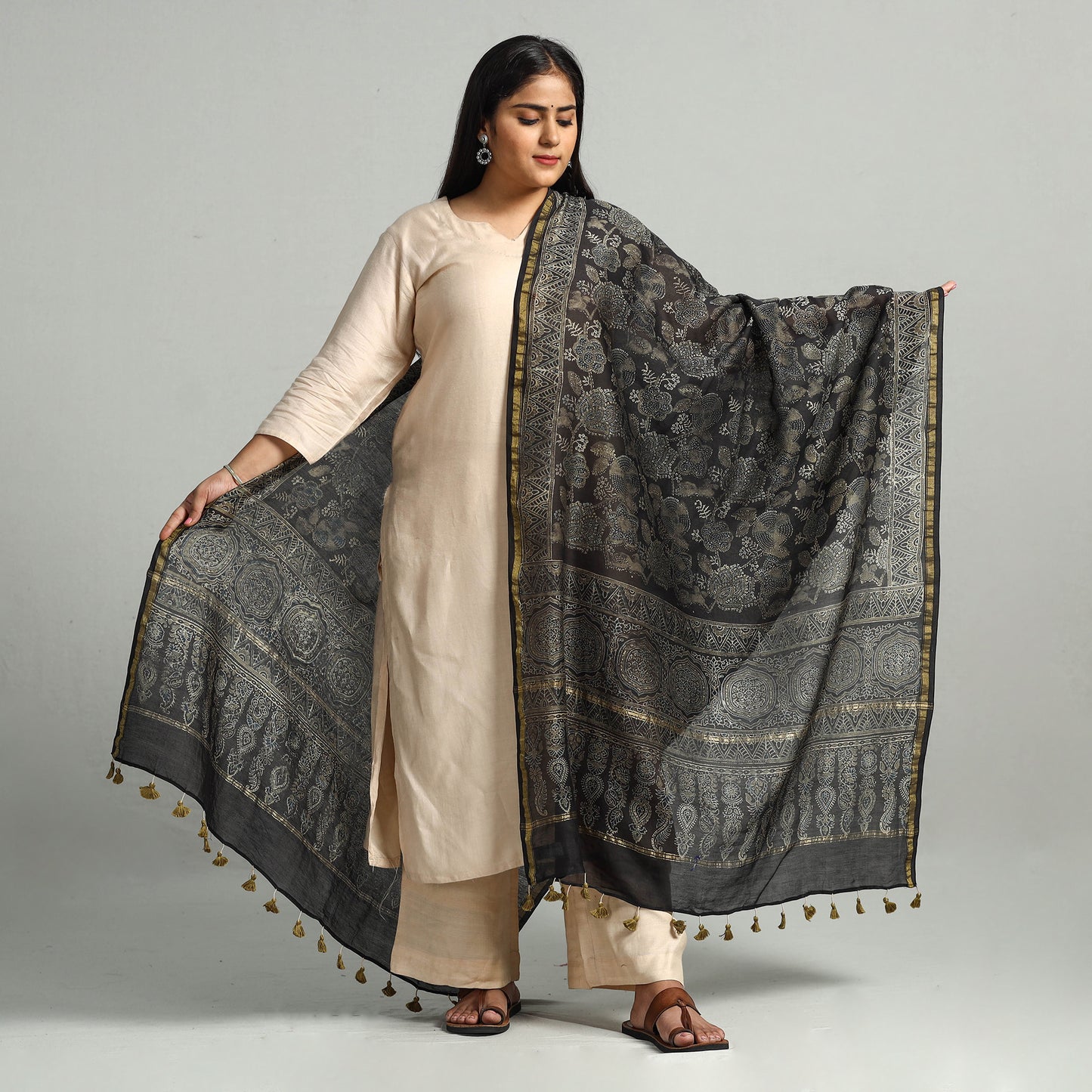 Ajrakh Dupatta