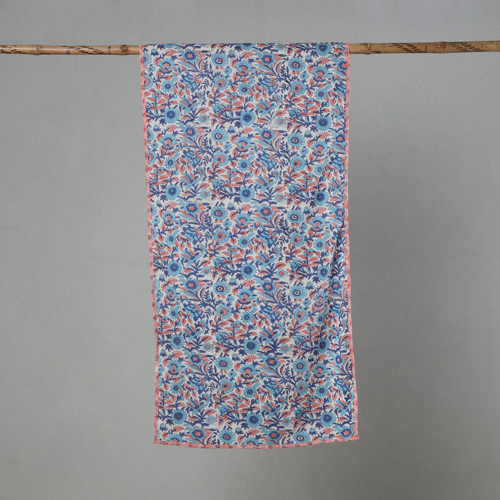 Multicolor - Sanganeri Block Print Cotton Stole 02