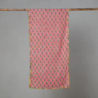 Pink - Sanganeri Block Print Cotton Stole 03