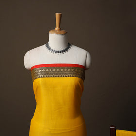 Dharwad Mercerised Cotton 3pc Unstitched Dress Material Suit Set with Woven Border 44