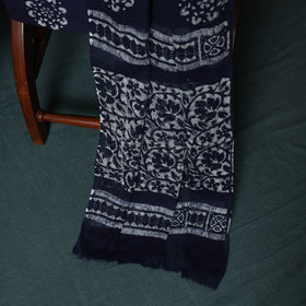 Kutch Hand Block Batik Print Cotton 3pc Unstitched Dress Material Suit Set 18