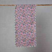 Pink - Sanganeri Block Print Cotton Stole 07