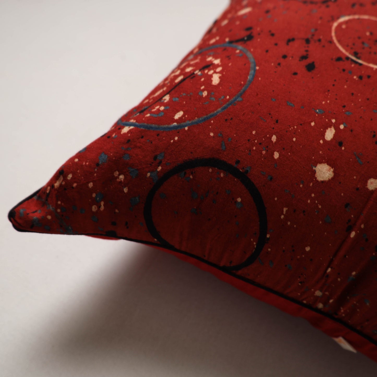 Ajrakh Print Cushion Cover (16 x 16 in) 40