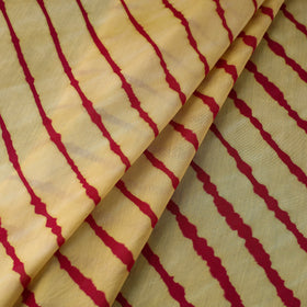 Multicolour Leheriya Tie-Dye Chanderi Silk Fabric Online | iTokri