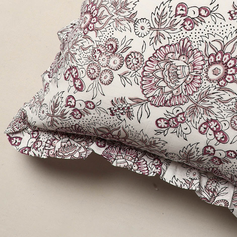 Block Printed Cushion Cover 