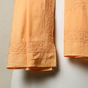 Hand embroidered lucknow chikankari cotton stole 17