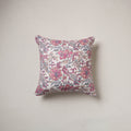Sanganeri Floral Print Cushion Cover (16 x 16 in) 41