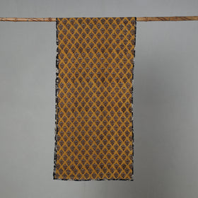 Yellow - Sanganeri Block Print Cotton Stole 11