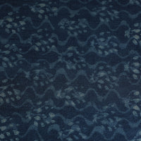 Blue - Pure Wool Handloom Akola Print Fabric 05