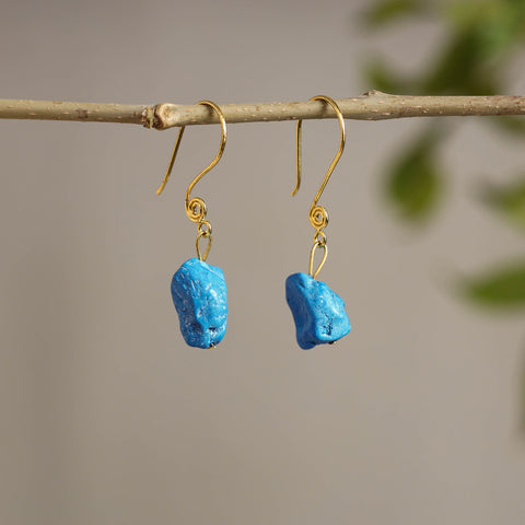 Buy Handcrafted Blue Stone Earrings 05 Online at iTokri.com