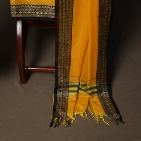 Dharwad Mercerised Cotton 3pc Unstitched Dress Material Suit Set with Woven Border 46