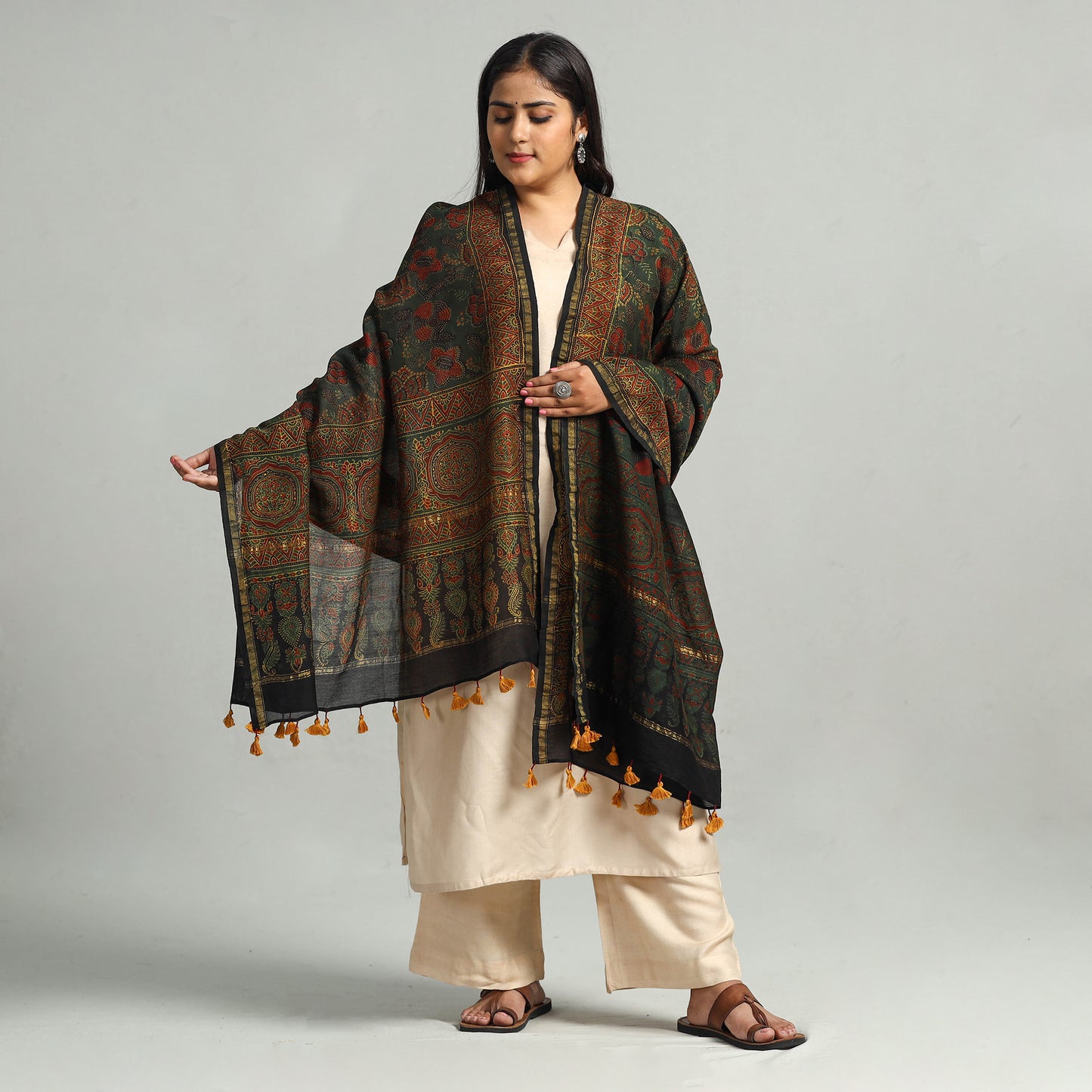 Ajrakh Dupatta