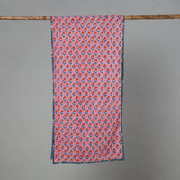 Pink - Sanganeri Block Print Cotton Stole 16