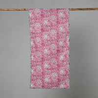 Pink - Sanganeri Block Print Cotton Stole 17