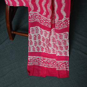 Kutch Hand Block Batik Print Cotton 3pc Unstitched Dress Material Suit Set 21