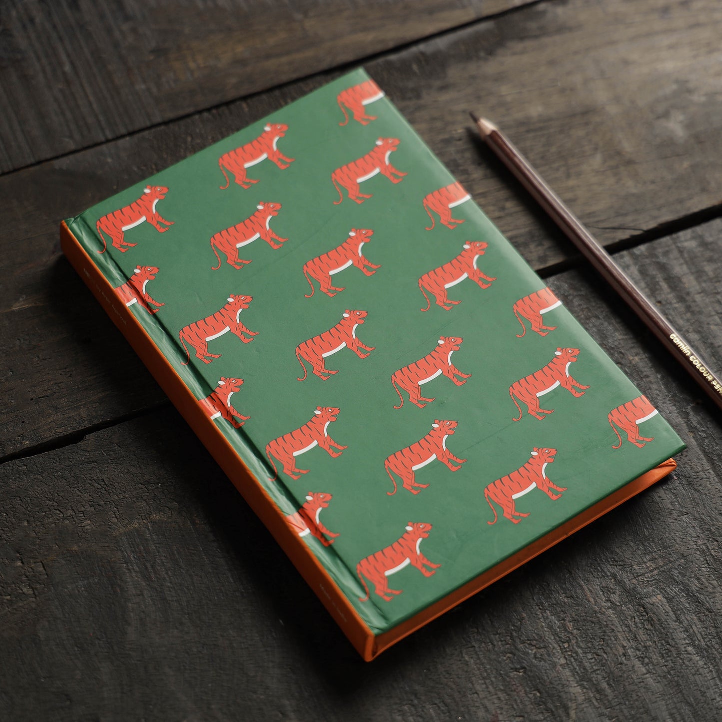 Green - Royal Bengal Tiger Handmade Notebook