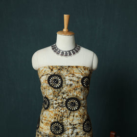 Kutch Hand Block Batik Print Cotton 3pc Unstitched Dress Material Suit Set 22