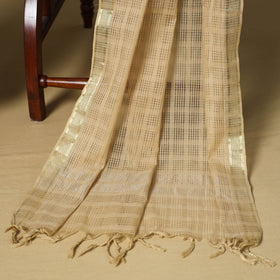 Blue - 3pc karnataka weave cotton unstitched khun dress