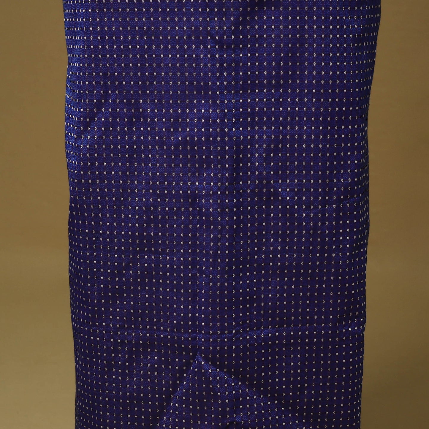 Blue - 3pc karnataka weave cotton unstitched khun dress