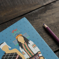 Blue - Mizoram Lusei Handmade Notebook