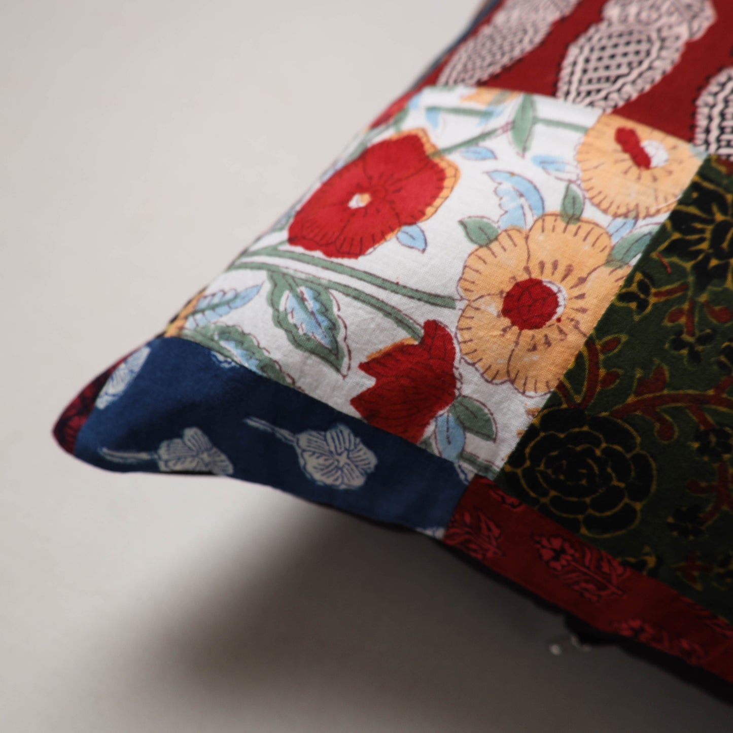 Patchwork Cushion Cover (16 x 16 in) 49