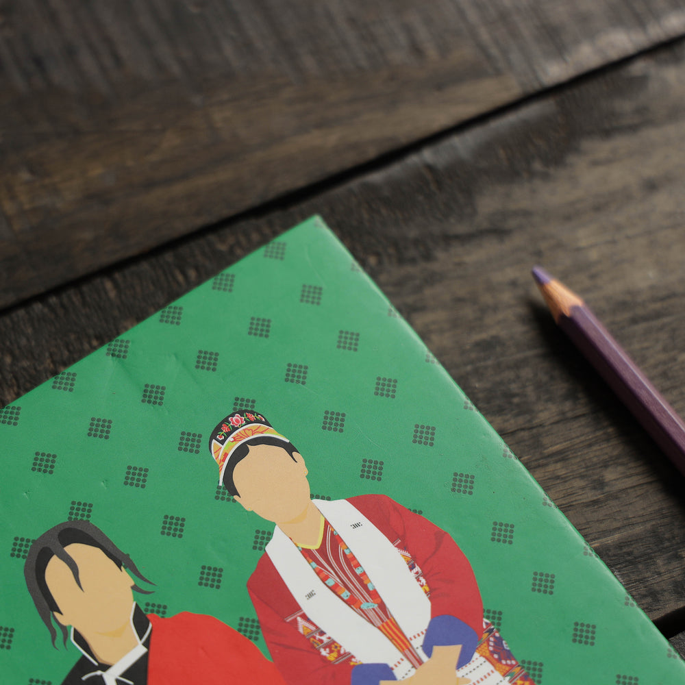 Green - Arunachal Pradesh Monpa Handmade Notebook