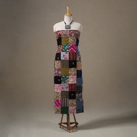 Multicolour Hand-Stitched Mosaic Cotton Kurta Material