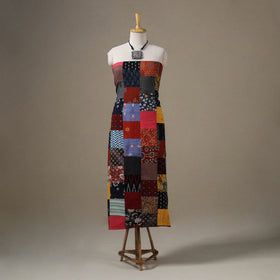 Multicolor - hand-stitched mosaic cotton unstitched kurta