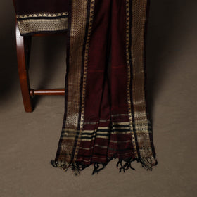 Dharwad Mercerised Cotton 3pc Unstitched Dress Material Suit Set with Woven Border 52