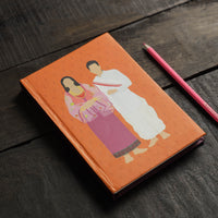 Orange - Manipur's Meitei Handmade Notebook