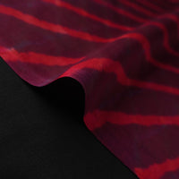 Maroon - Leheriya Tie-Dye Mothra Chanderi Silk Fabric 22