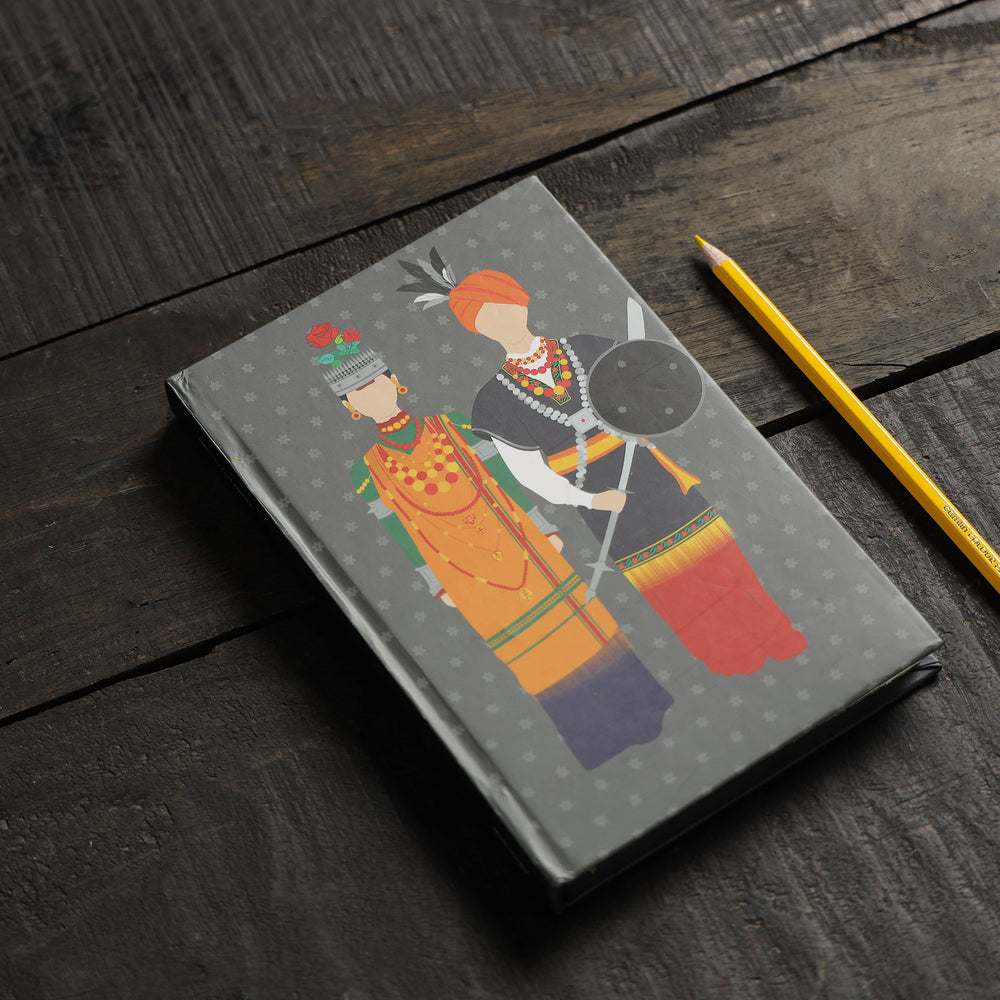 Grey - Meghalaya's Khasi Handmade Notebook