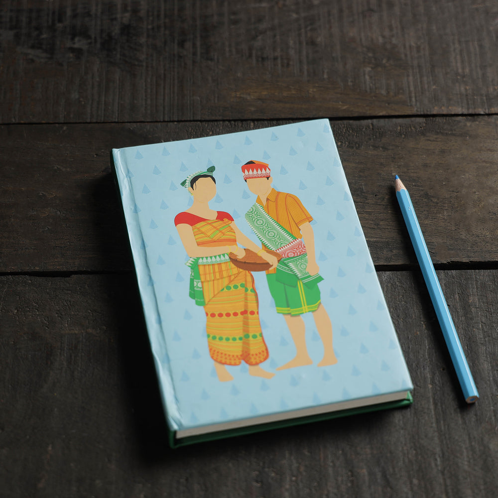 Blue - Assam's Bodo Handmade Notebook