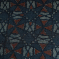 Blue - Pure Wool Handloom Akola Print Fabric 14