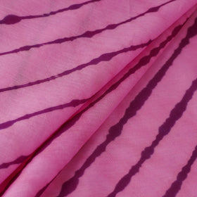 Pink Tie-Dye Cotton Leheriya Fabric