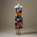 Multicolour Hand-Stitched Mosaic Cotton Kurta Material