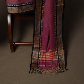 Dharwad Mercerised Cotton 3pc Unstitched Dress Material Suit Set with Woven Border 56
