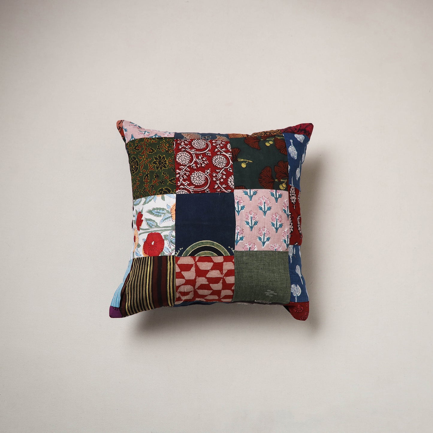 Patchwork Cushion Cover (16 x 16 in) 61
