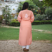 chikankari embroidered kurta