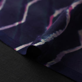Purple - leheriya tie-dye mothra chanderi silk fabric 30