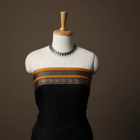 Dharwad Mercerised Cotton 3pc Unstitched Dress Material Suit Set with Woven Border 59