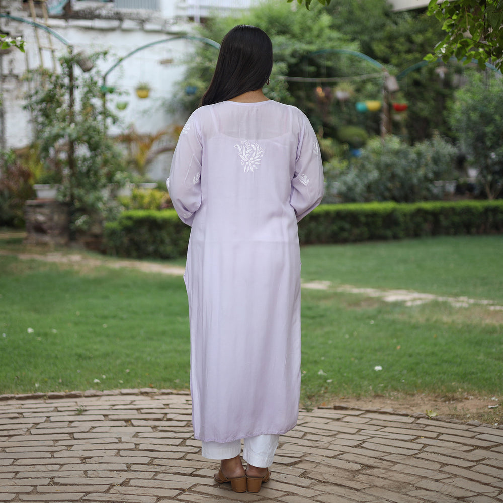 chikankari embroidered kurta