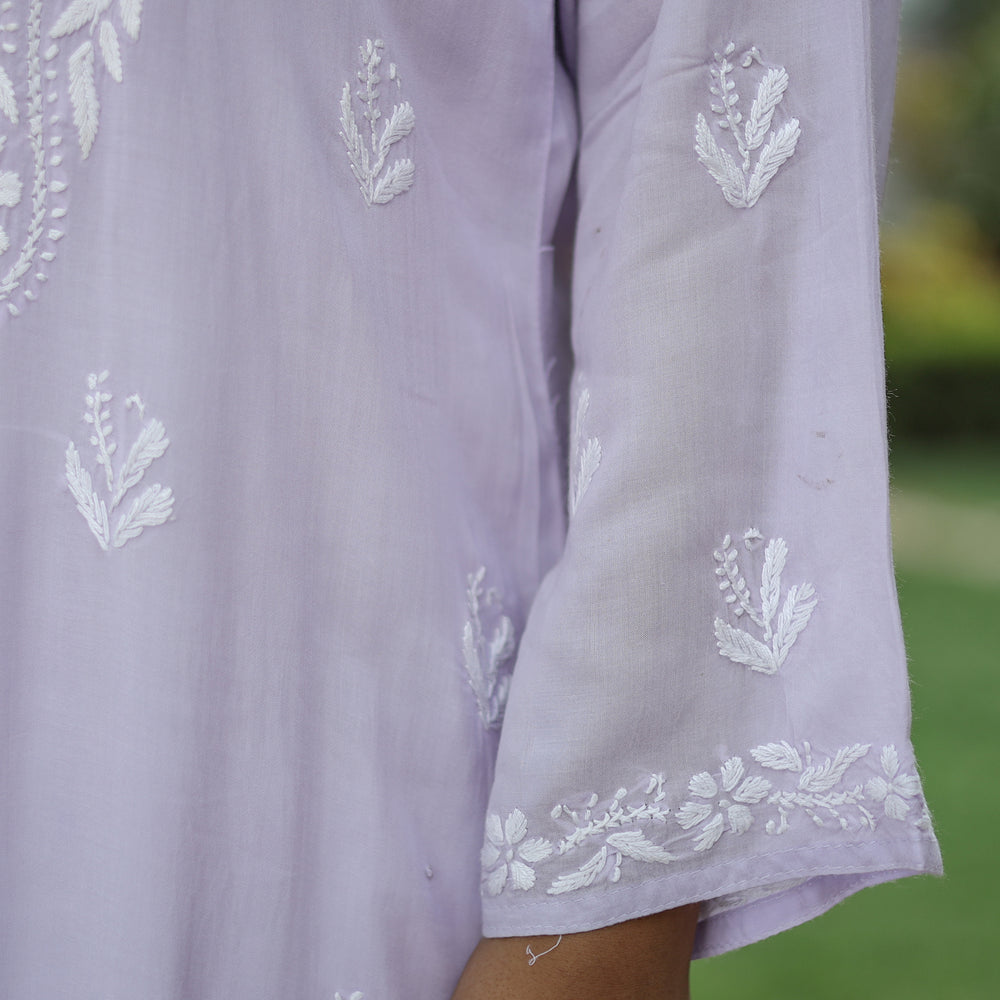 chikankari embroidered kurta