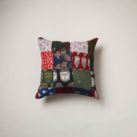 Multicolor - Patchwork Cushion Cover (16 x 16 in) 67