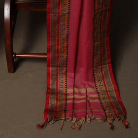 Dharwad Mercerised Cotton 3pc Unstitched Dress Material Suit Set with Woven Border 60