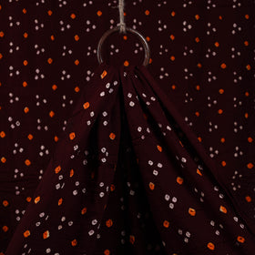  Brown Kutch Tie-Dye Cotton Bandhani Fabric