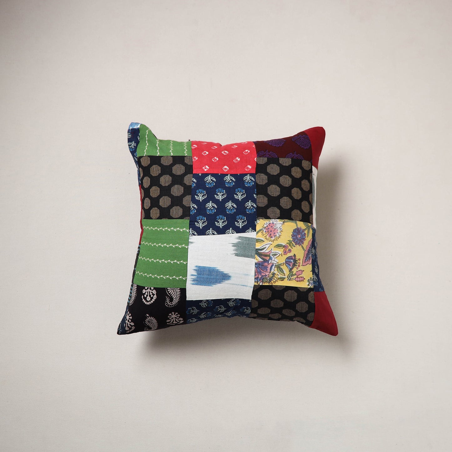 Patchwork Cushion Cover (16 x 16 in) 76