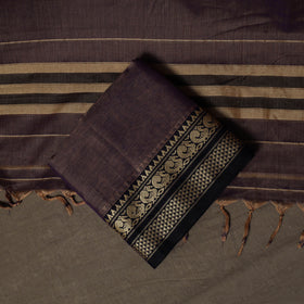 Dharwad Mercerised Cotton 3pc Unstitched Dress Material Suit Set with Woven Border 64