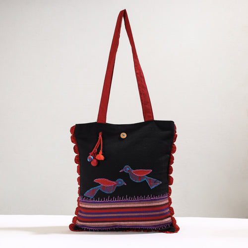 applique hand bag